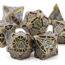 Circe's Avatar - 7 Piece Metal Polyhedral Dice Set & Dice Case