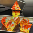 Volcanus - Handcrafted Sharp Edge Dice Set & Dice Case