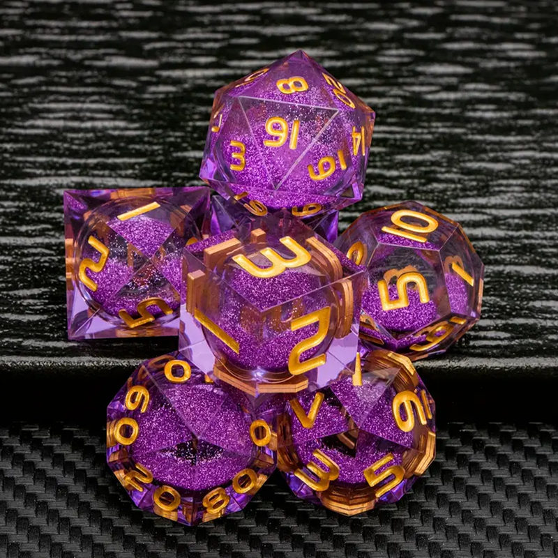 Pascal - Liquid Core Sharp Edge Dice Set