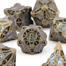 Circe's Avatar - 7 Piece Metal Polyhedral Dice Set & Dice Case