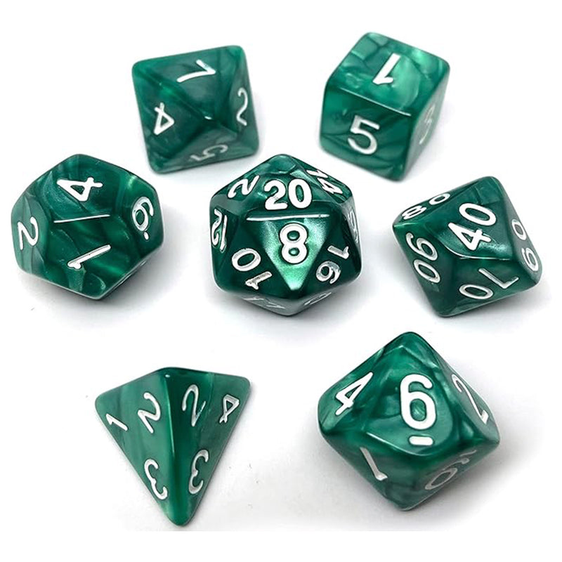The Wild Hunt - 7 Piece Polyhedral Dice Set + Dice Bag