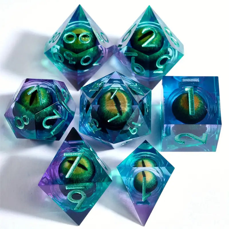 Chromatic Dragon - Sharp Edge Dice Set