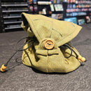 Druid Leaf Dice Bag – RPG Dice Pouch & Rolling Mat (Handmade Dice Bag)