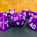 Mulberry Dice - 7 Piece Polyhedral Dice Set + Dice Bag