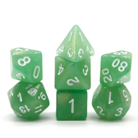 Eva - 7 Piece Polyhedral Dice Set + Dice Bag
