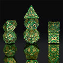 Eldritch Generator - 7 Piece Metal Polyhedral Dice Set & Dice Case