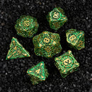 Eldritch Generator - 7 Piece Metal Polyhedral Dice Set & Dice Case