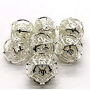 Contemplation Glade - 7 Piece Hollow Metal Dice Set