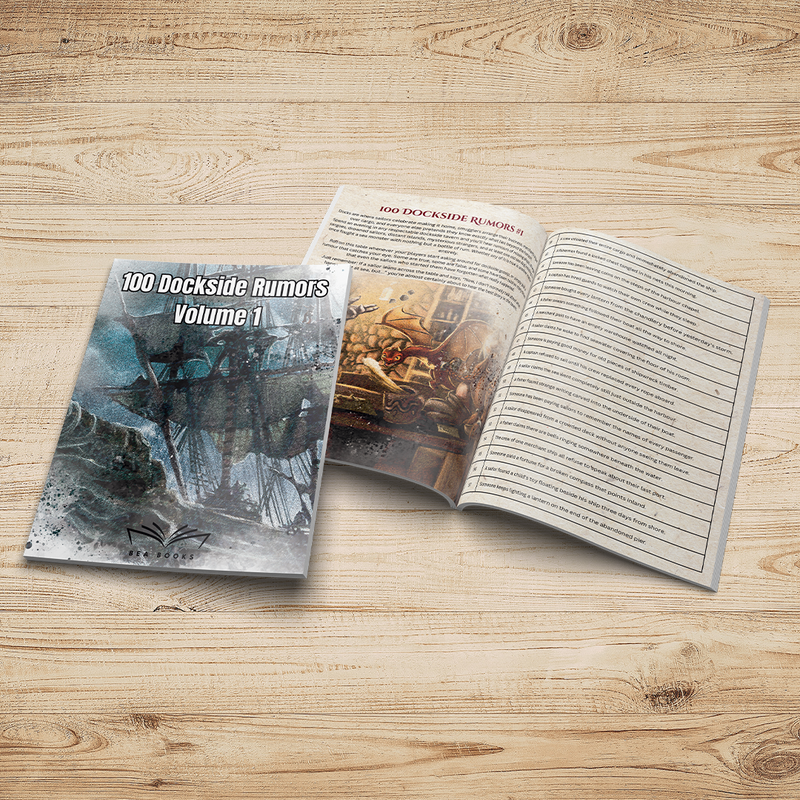 100 Dockside Rumours Volume 1 – Fantasy RPG Adventure Ideas