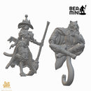 Tabaxi Wizards | BeaMini Unpainted RPG Miniatures