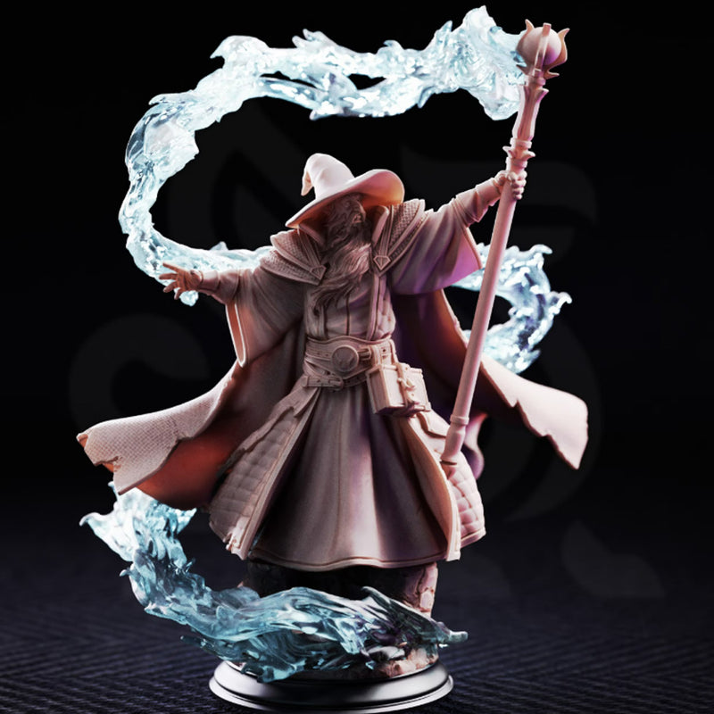 Merlin of Monmouth, Human Wizard | BeaMini Print to Order Miniatures