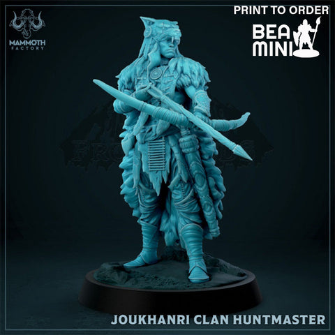 Joukhanri Clan Huntmaster | BeaMini Print to Order Miniatures