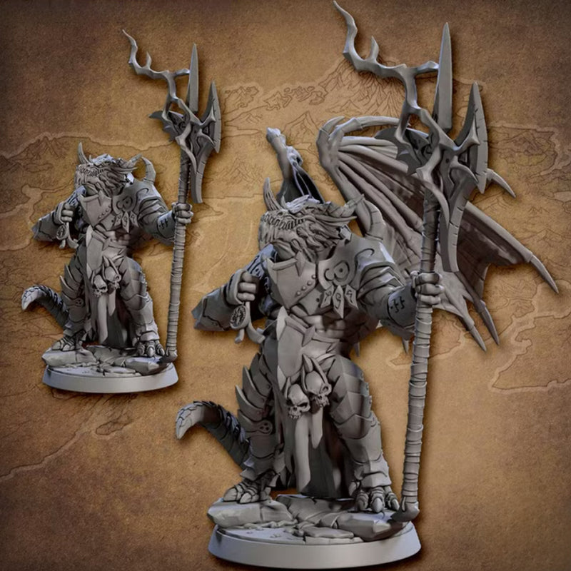 Drakvarr - Dragonborn Fighter | BeaMini Print to Order Miniatures