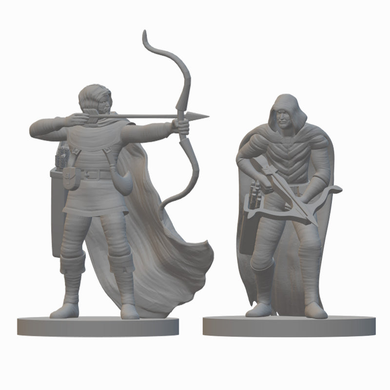 Human Rangers (wave 3) | BeaMini Unpainted RPG Miniatures