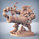 Gronk Boomshot Ogre Pirate | BeaMini Print to Order Miniatures