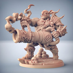 Gronk Boomshot Ogre Pirate | BeaMini Print to Order Miniatures