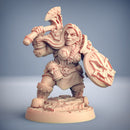 Dwarven Female Fighter B | BeaMini Print to Order Miniatures