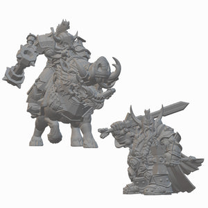 Dwarf Paladins | BeaMini Unpainted RPG Miniatures
