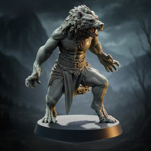 Werewolf - Mid-transformation | BeaMini Print to Order Miniatures