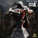 Erik of the Scarlett Road - Bust | BeaMini Print to Order Miniatures