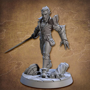 Drake Riftwalker, Human Rogue | BeaMini Print to Order Miniatures