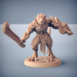 Goldmaw Lizardman A | BeaMini Print to Order Miniatures
