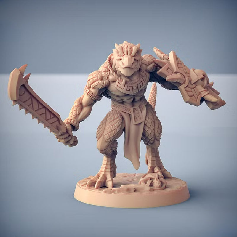 Goldmaw Lizardman A | BeaMini Print to Order Miniatures