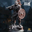 Skjolnir Ulvar - Human Barbarian | BeaMini Print to Order Miniatures