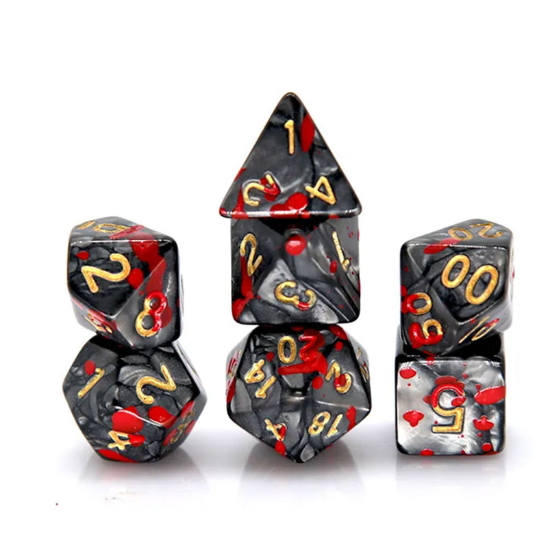 TPK  - 7 Piece Polyhedral Dice Set + Dice Bag