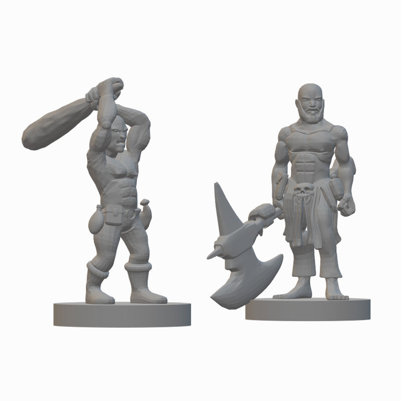 Halfling Barbarians Wave 2 | BeaMini Unpainted RPG Miniatures