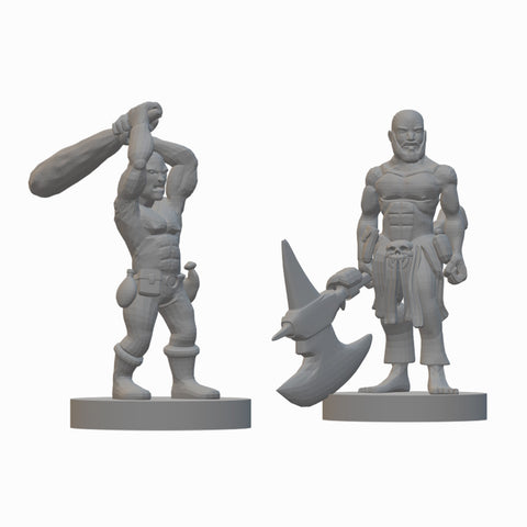 Halfling Barbarians Wave 2 | BeaMini Unpainted RPG Miniatures
