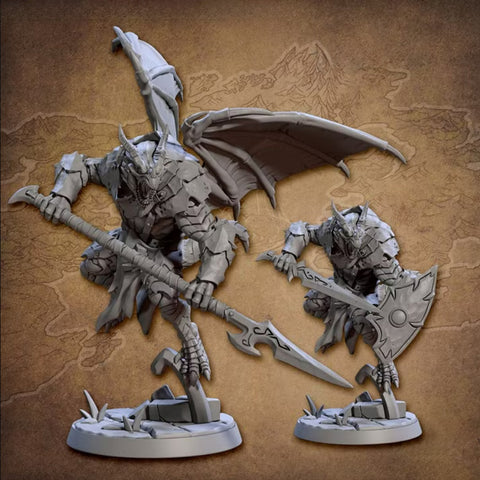 Draconian Shock Troops - A | BeaMini Print to Order Miniatures