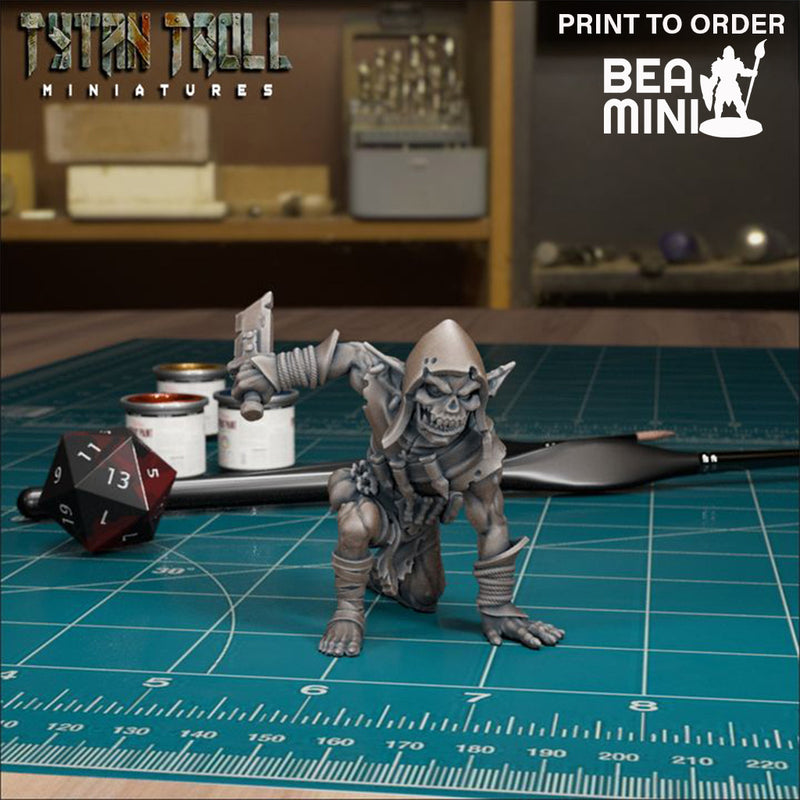 Goblin Assassin 02 | BeaMini Print to Order Miniatures