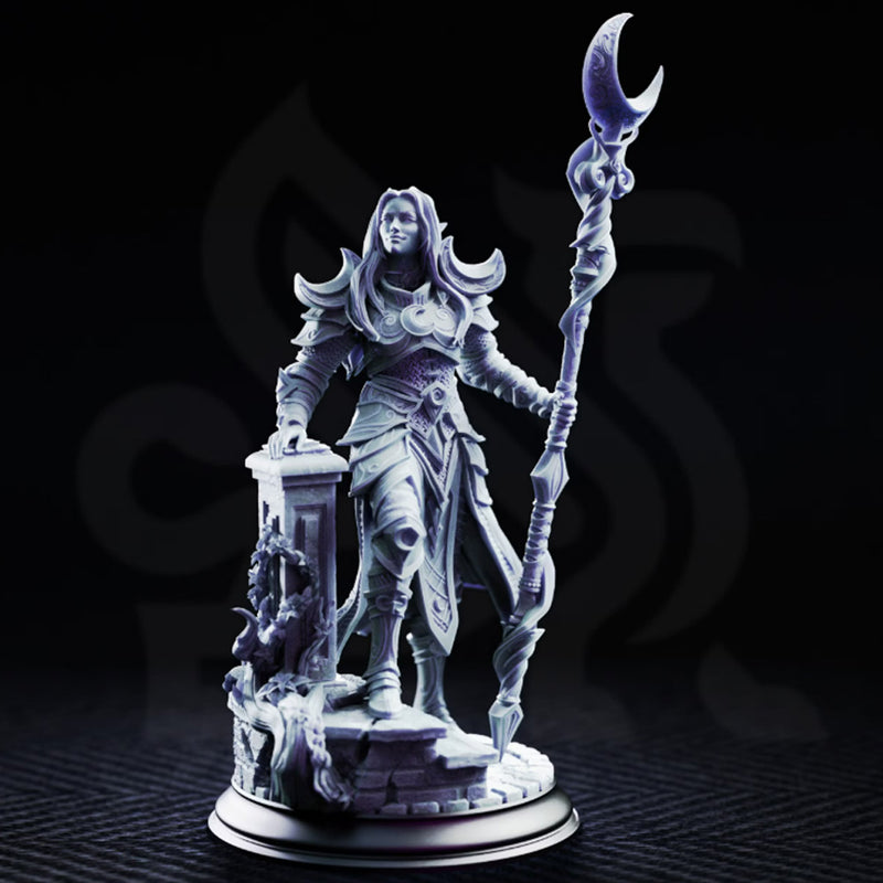 Kadna Glydrin, Elf Druid | BeaMini Print to Order Miniatures