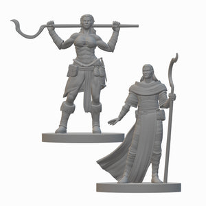 Human Druids (wave 2) | BeaMini Unpainted RPG Miniatures
