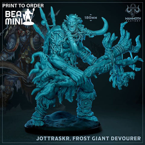Jattaskr, Frost Giant Skyhowler | BeaMini Print to Order Miniatures