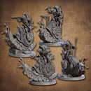 Tortle Snail Riders | BeaMini Print to Order Miniatures