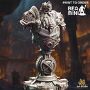 Bust of Dwarven General - Gordrain Stonehand | BeaMini Print to Order Miniatures