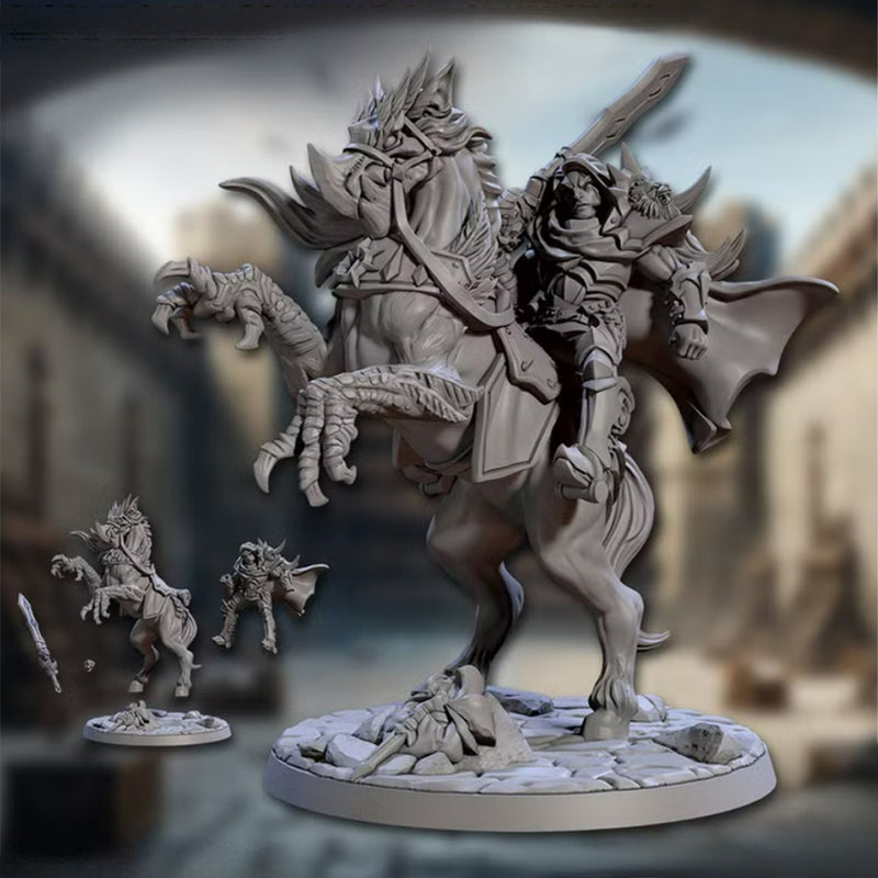 Sigfrido Human Paladin on Gryphsteed | BeaMini Print to Order Miniatures