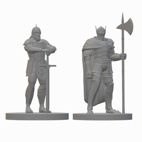 Human Fighter (wave 4) | BeaMini Unpainted RPG Miniatures