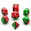 Santas Little Helpers - 7 Piece Polyhedral Dice Set + Dice Bag - Support Wellington City Mission - $5 from each purchase donated.