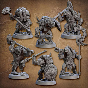 Tortle Fighters | BeaMini Print to Order Miniatures