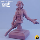 Elf Bard Bust | BeaMini Print to Order Miniatures