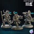 Armored Barbarian | BeaMini Print to Order Miniatures