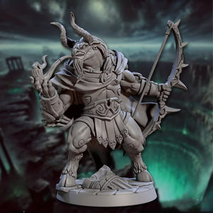 Arkos, Minotaur Ranger | BeaMini Print to Order Miniatures