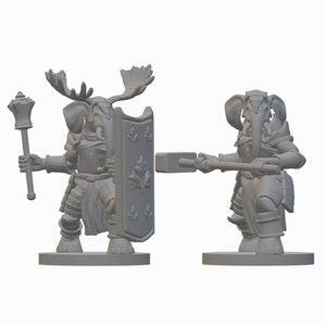 Loxodon Clerics | BeaMini Unpainted RPG Miniatures