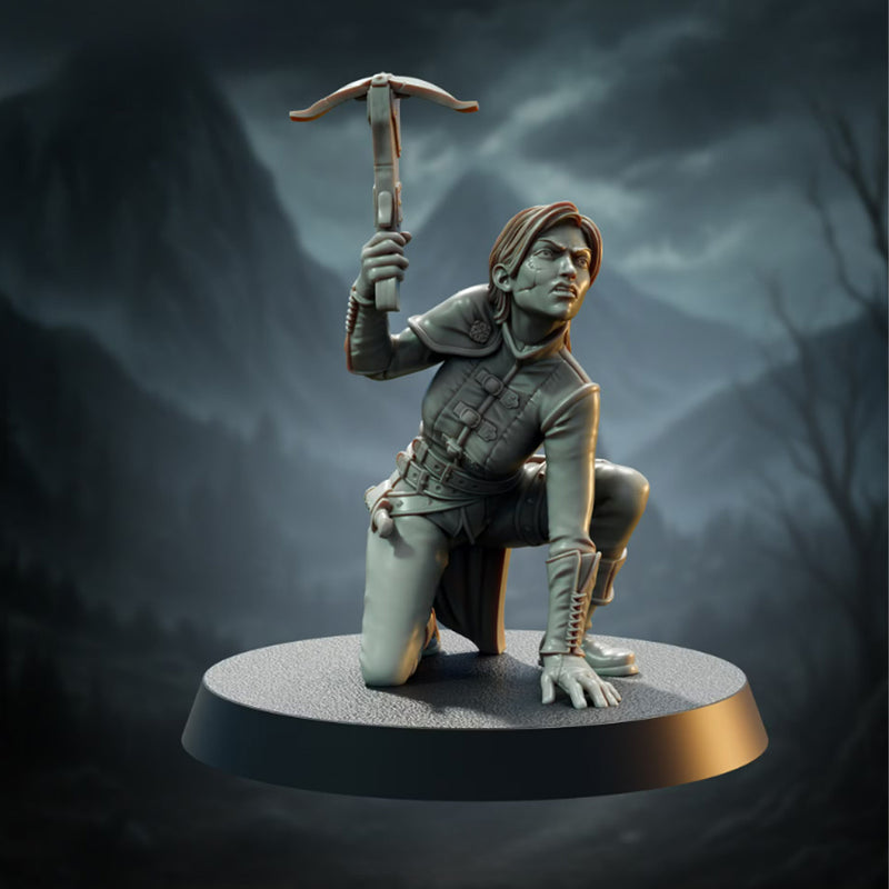Gretal the Vampire Hunter | BeaMini Print to Order Miniatures