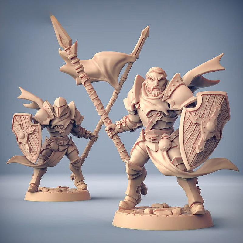Human Knights A | BeaMini Print to Order Miniatures