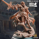 Fey Elf Paladin - Celathyn | BeaMini Print to Order Miniatures