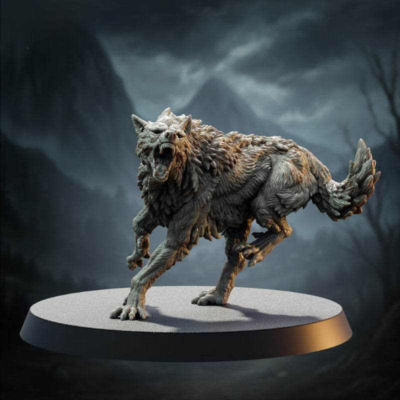 Werewolf (Wolf Form) | BeaMini Print to Order Miniatures